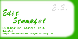 edit stampfel business card